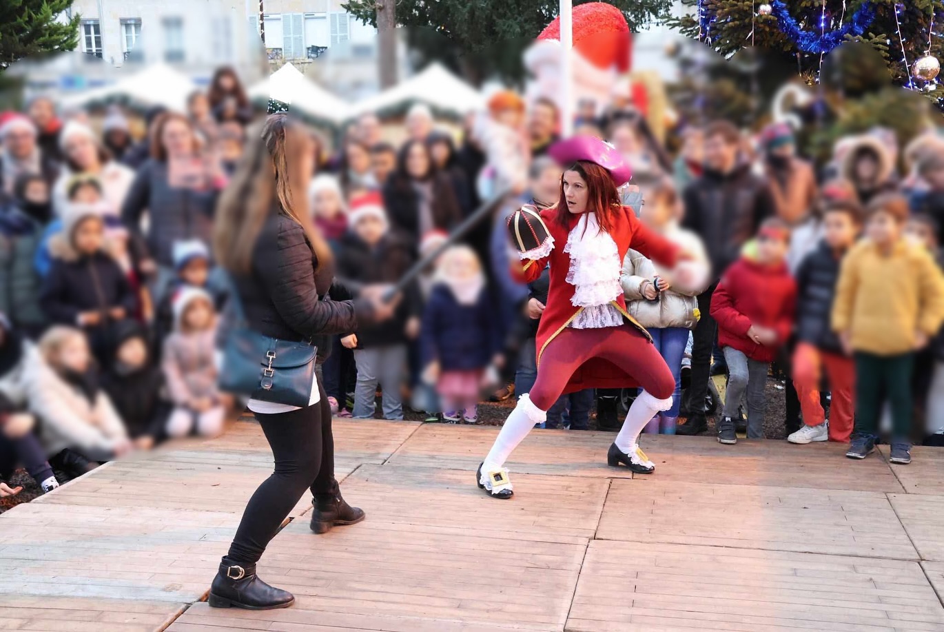 Spectacle de rue de Noël