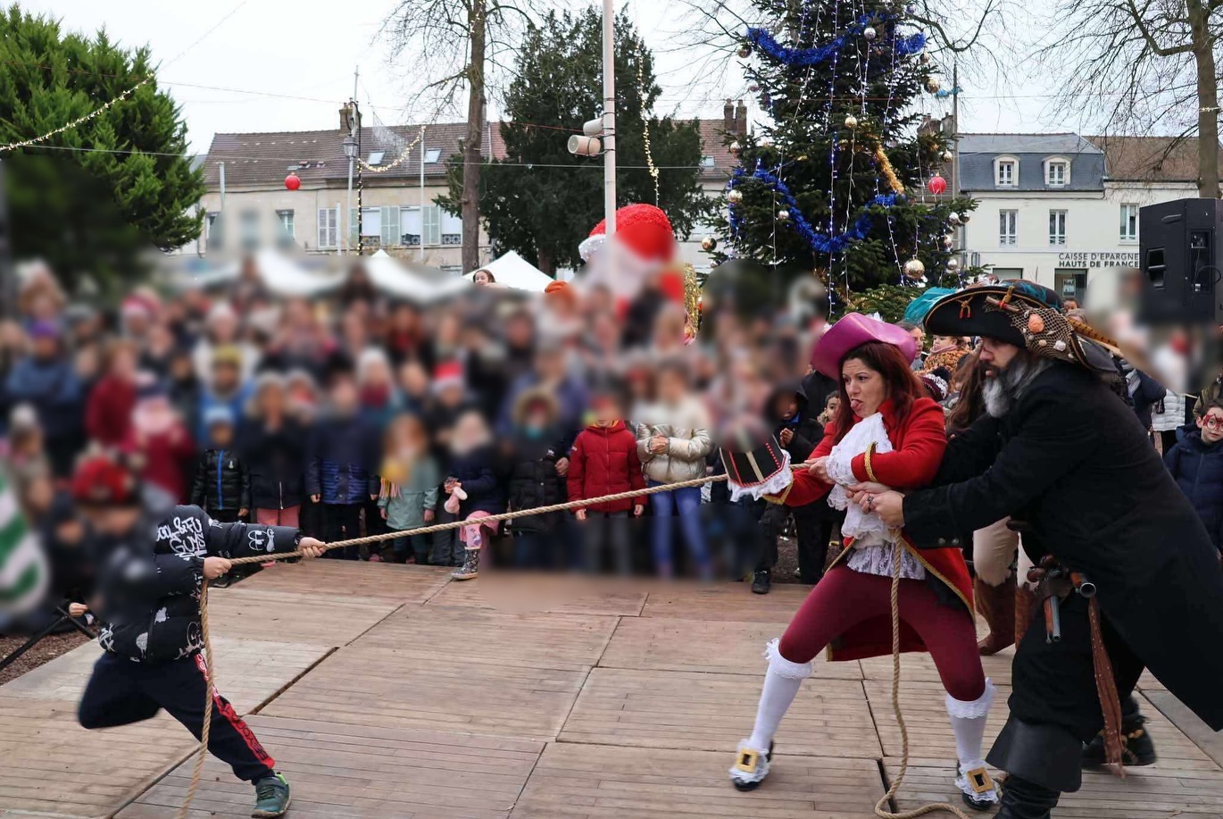 Spectacle de rue de Noël