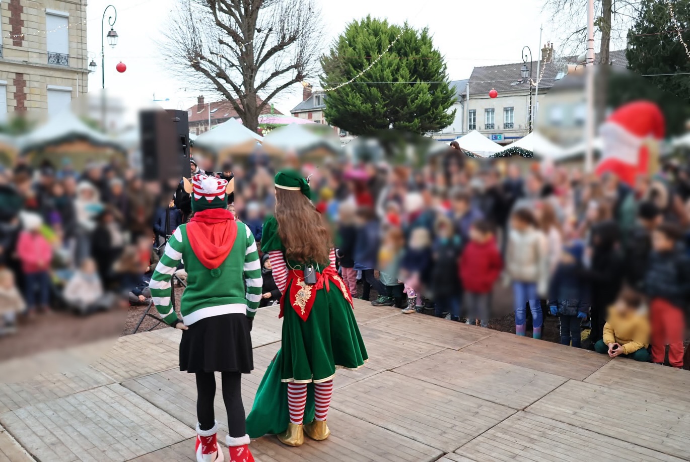 Spectacle de rue de Noël